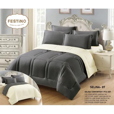 Milanobedlinen Comforter Selina 7pcs Set